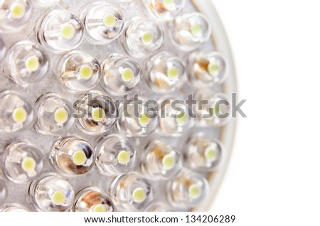 LED lamp. Photo Close-up