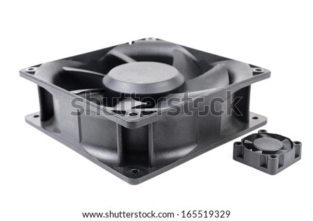 Fan for cooling elements of electronic equipment