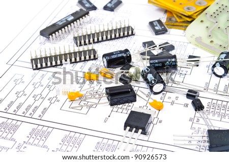Radio components against electrical circuit