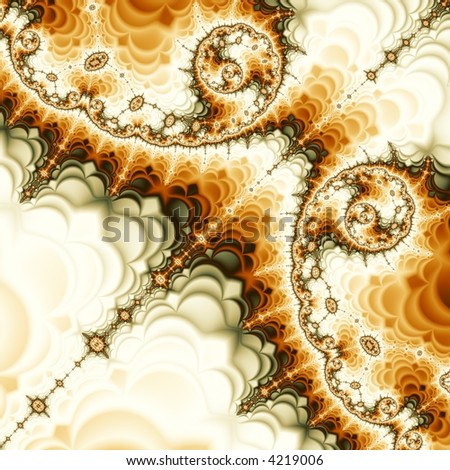 abstract face from fractal