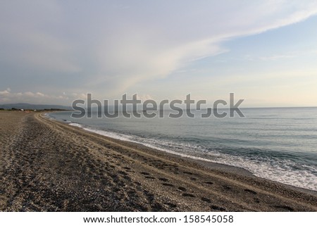 Mediterranean Sea, End Summer, South Italy