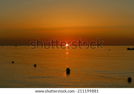 Sunrise, Mediterranean Sea, South Italy