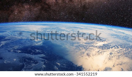Earth space - Elements of this image furnished by NASA