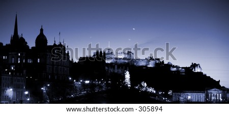 edinburgh skyline vector