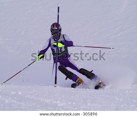 British Army Slalom ski racer