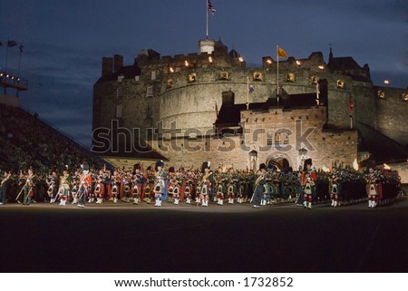 The Massed Pipes and Drums at the Edinburgh Military Tattoo