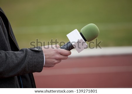 hand hold microphone for interview