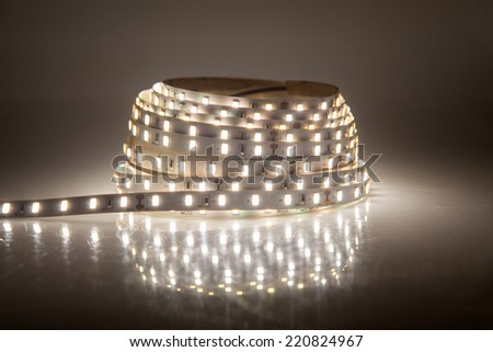 Glowing LED garland, strip
