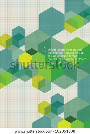 Logo Design Presentation Template on Stock Vector   Corporate Layout Cubes Design Visual Template