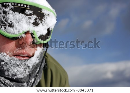 Skier is hit with snowball in face