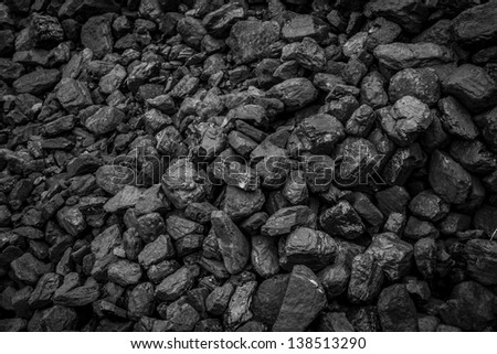 A Pile Of Coal From Mining Pit