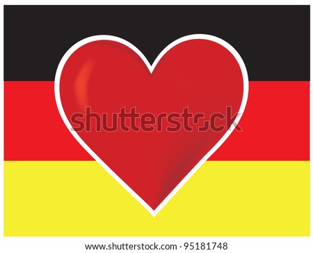 German Flag Heart