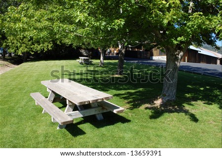 Folding Picnic Tables on Fixed Seating Picnic Unit In The The Mill Picnic Unit