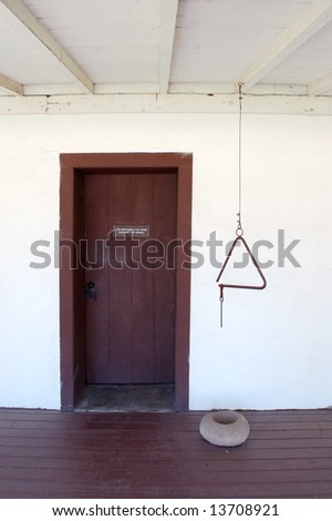 Entrance to old California adobe ranch house; Yucaipa, California