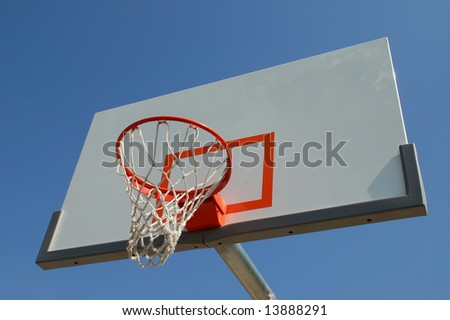 Basketball hoop and backboard; Loma Linda, California