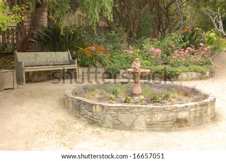 Garden scene; Monterey, California