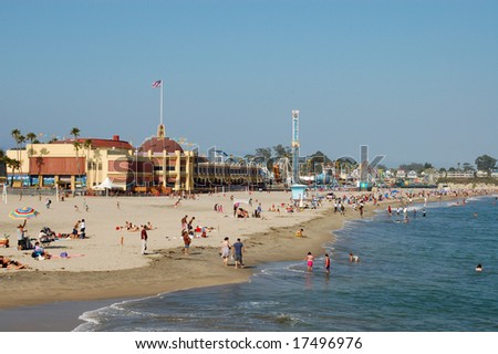 Santa Cruz, CA - 21 July: Santa Cruz Boardwalk; popular destination in the Monterey Bay area for both tourists and locals alike.