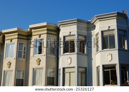 Apartment buildings; Mission District; San Francisco, California
