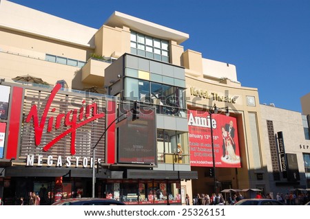 HOLLYWOOD, CALIFORNIA - 18 JANUARY 2009: Kodak Theatre is home of the world-famous Academy Awards (popularly known as the Oscars) presented annually by the Academy of Motion Picture Arts and Sciences.