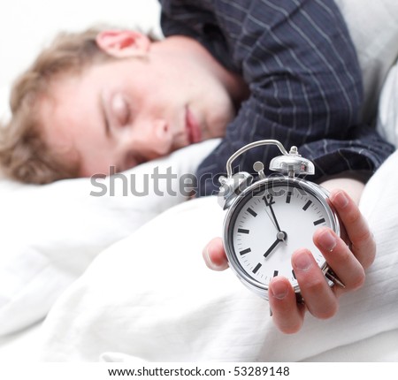 A man sleeping