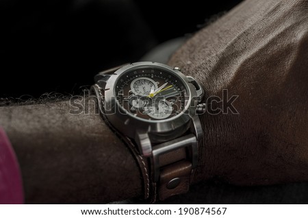 watch on wrist