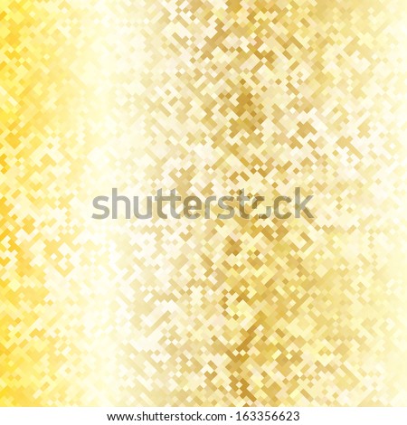 Abstract background with shining gold squares