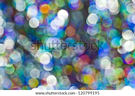 rainbow bright light circles, festive atmosphere