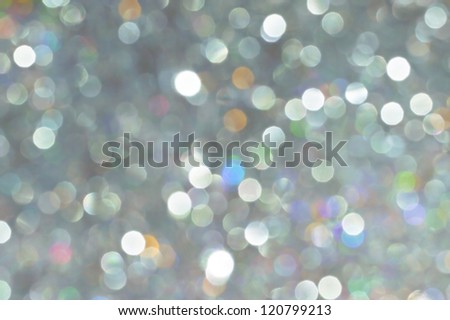 silver and rainbow bright light circles, festive atmosphere