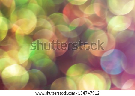 rainbow colored light circles