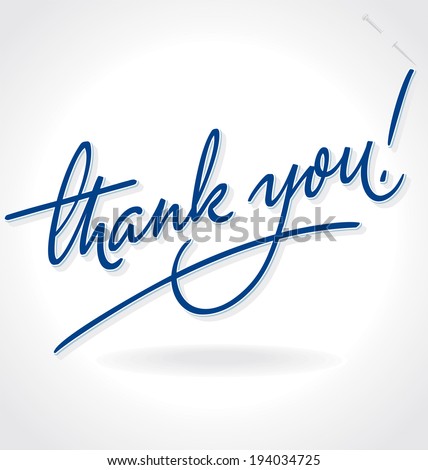 THANK YOU hand lettering - handmade calligraphy vector eps8 THANK YOU hand lettering - handmade calligraphy vector eps8