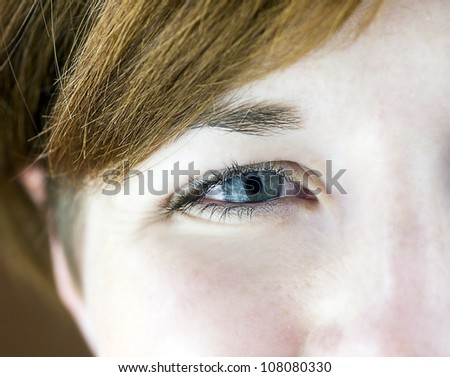 Women eye, close-up
