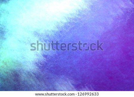 blue purple background color splash on black, rough distressed vintage grunge background texture abstract design, bright middle for text, website template background