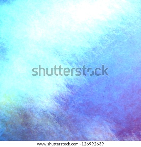 blue purple background color splash on black, rough distressed vintage grunge background texture abstract design, bright middle for text, website template background