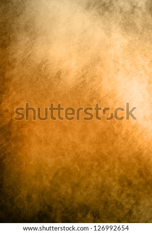 abstract peach background or orange background paper with distressed old black vintage grunge background texture layout design for brochure or web template