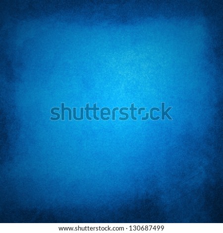 Abstract Blue Background Of Elegant Dark Blue Vintage Grunge Background Texture Black On Border With Light Center Blank For Luxury Brochure