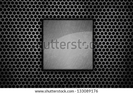 metal plate over comb grate