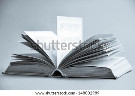 Old Fashioned Open Book Lighted Vintage Background