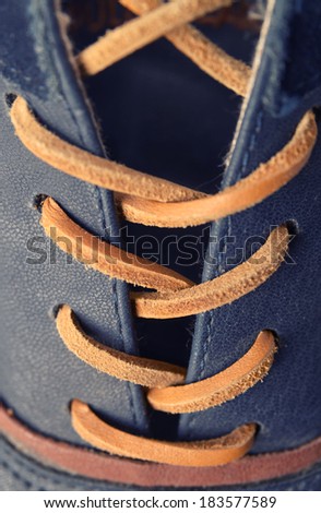 Retro shoes close up