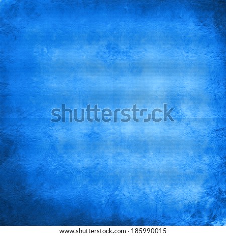 abstract blue background of elegant dark blue vintage grunge background texture black on border with light center blank for luxury brochure