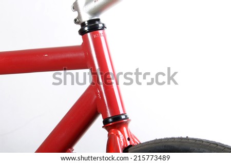 bike detail. Studio photo of vehicle part