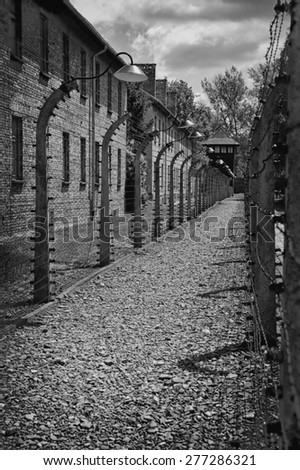 Concentration camp Auschwitz, Nazi extermination camp in Oswiecim