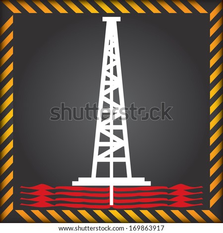 anti fracking sign - stock vector