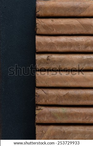 Background made from cuban cigars