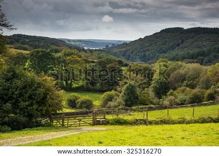 countryside landscape at fall in rural England