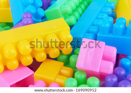 plastic toy bricks as a background