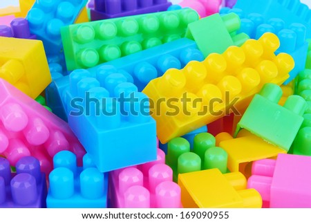 plastic toy bricks as a background