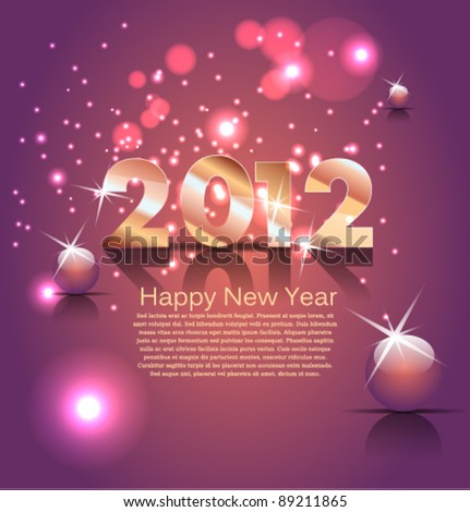  Logo Design 2012 on New Year 2012 Vector Design   Layout   89211865   Shutterstock