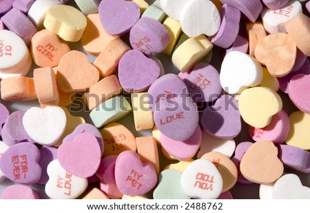 Valentine candy hearts - 