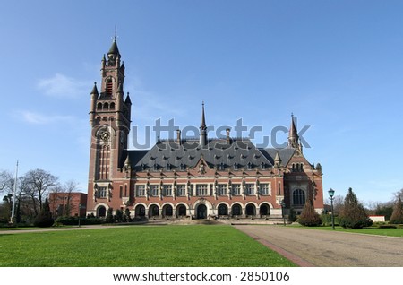 The Peace Palace. International Court of Justice in The Hague.