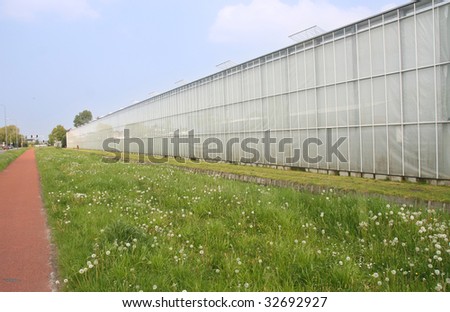 stock photo : Greenhouses in Holland